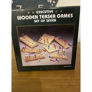 EXECUTIVE WOODEN TEASER GAMES ST OF 7